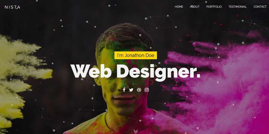 Nista Personal Portfolio Template