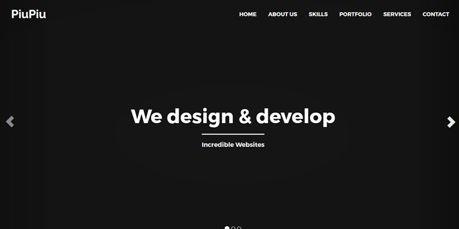 Piupiu Multipurpose One Page Template