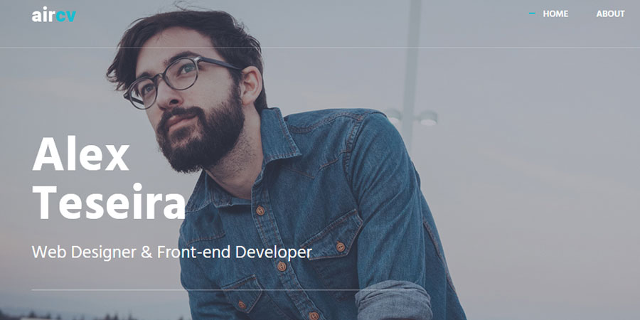 Aircv Responsive Professional CV Template