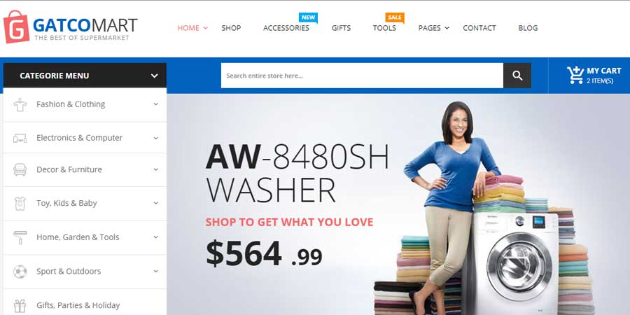 Gatcomart - Mega Shop eCommerce HTML Template