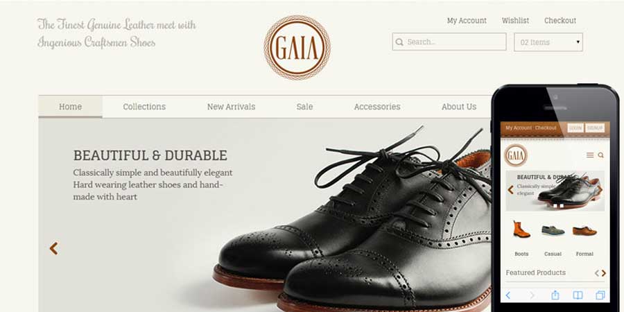 Gaia  ECommerce Bootstrap Responsive Web Template