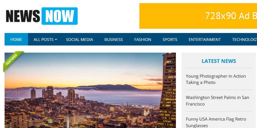 NewsNow Blogger Template