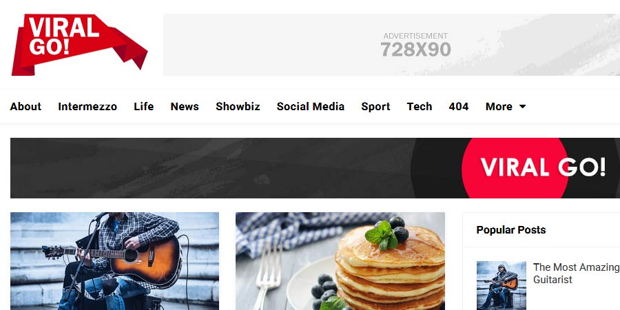 Viral Go Responsive Blogger Template