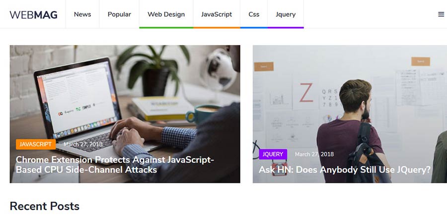 WebMag Responsive Blogger Template