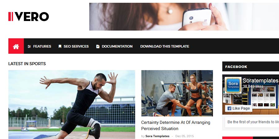 IVERO Responsive Blogger Template