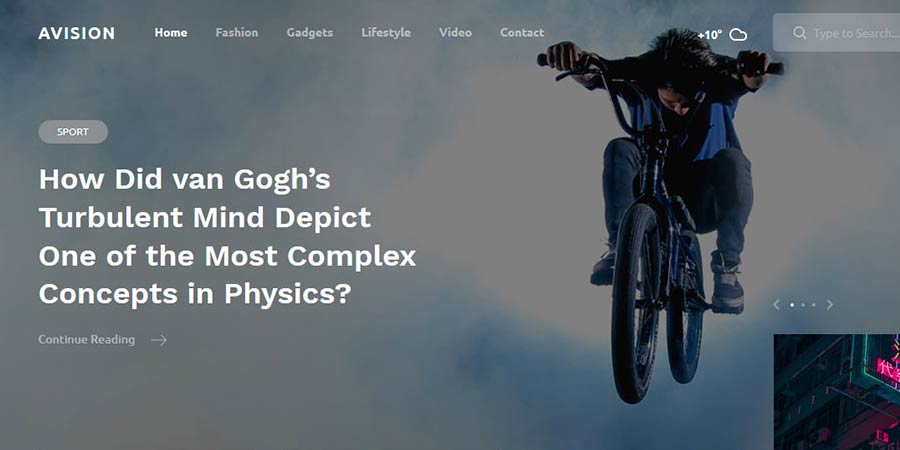 Avision Responsive Blogger Template