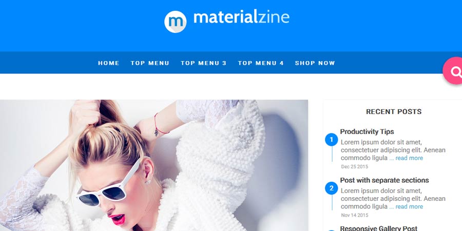 Material Responsive Blogger Template