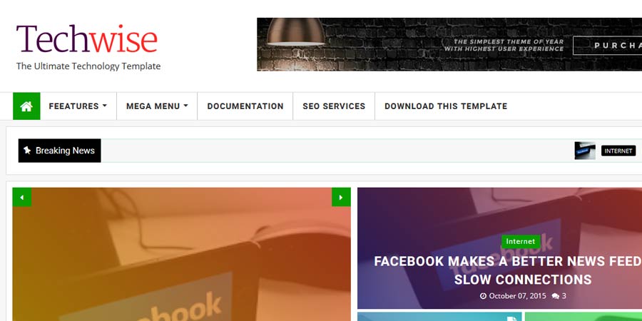 Techwise Magazine Blogger Template