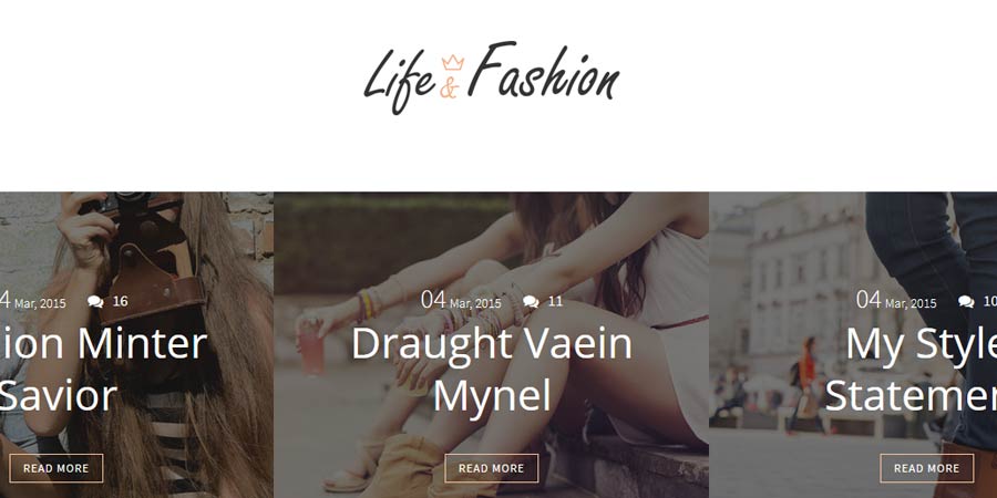Life-Fashion Blogger Template