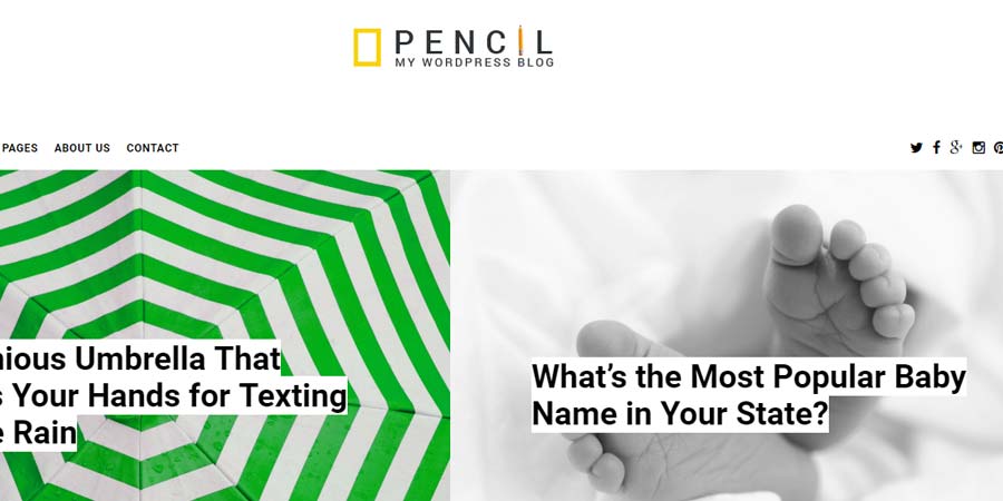 Pencil WordPress Blog / Magazine Theme