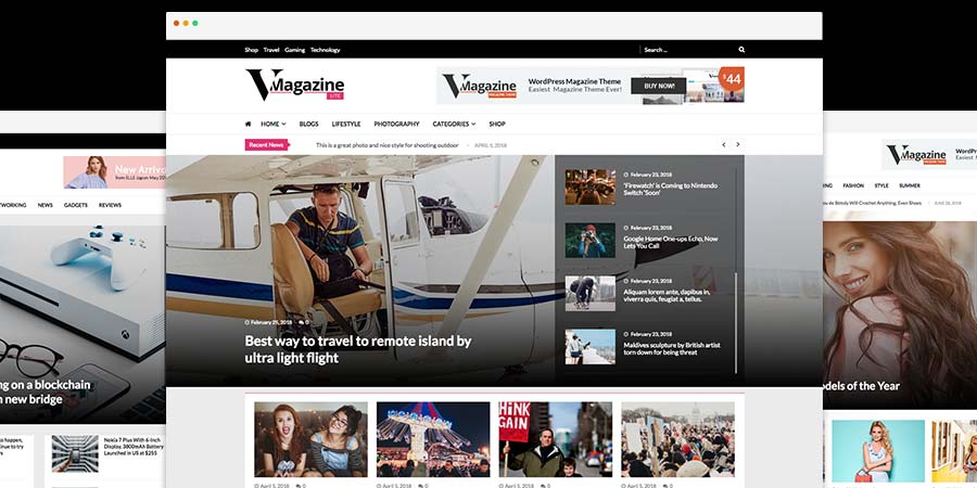 VMagazine Lite Free WordPress Theme