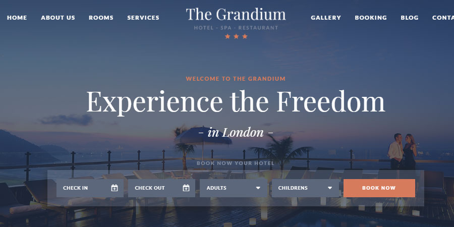Grandium - Responsive Hotel Template