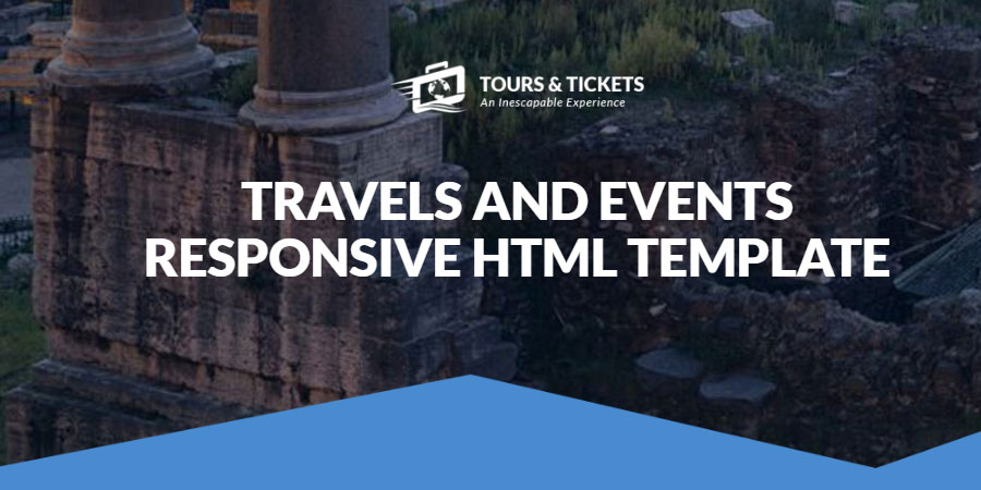 Tours & Tickets - HTML Template