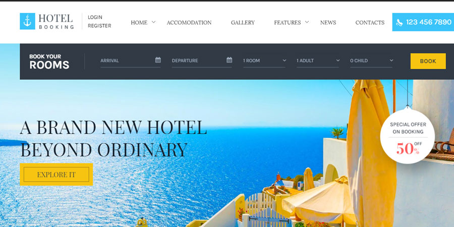 Hotel Booking - HTML Template for Hotels