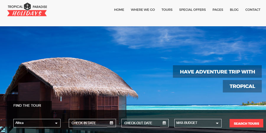 Tropical Travel HTML