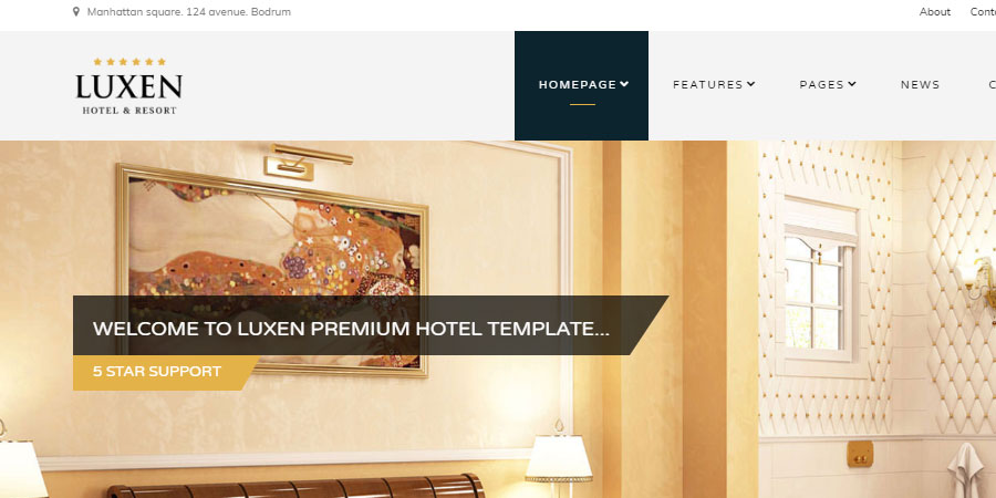 Luxen - Premium Hotel Template