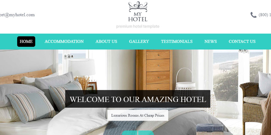My Hotel - Online Hotel Booking Template