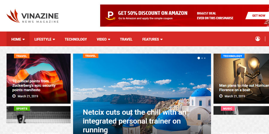 Vinazine - Multi-concept News, Magazine HTML Template