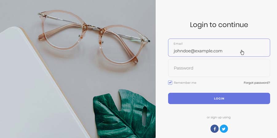 Login Form 18