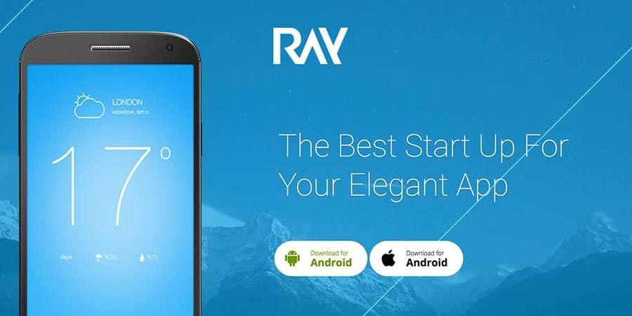 Ray Landing Page Template