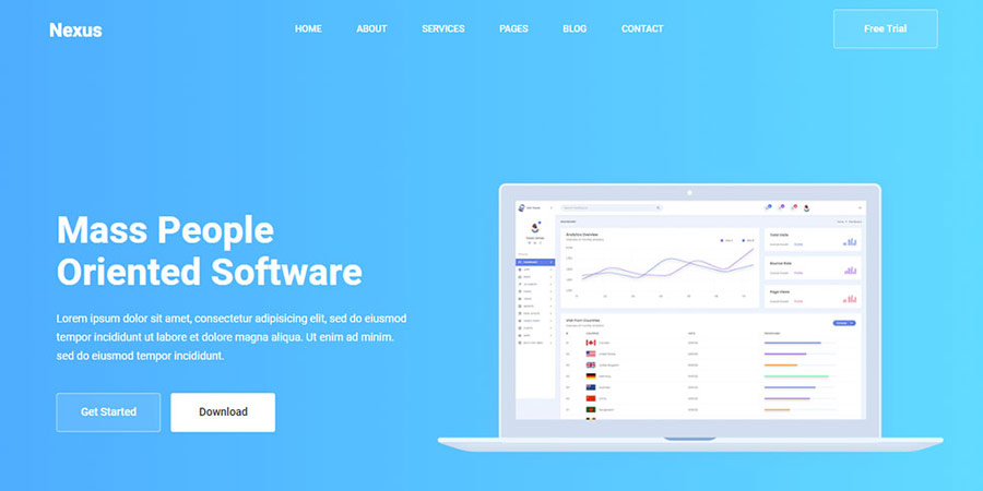 Nexus Landing Page