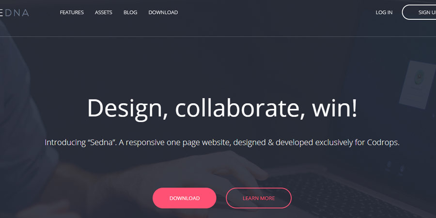 Sedna Landing Page