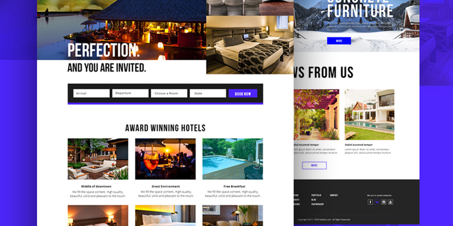 Hotel Booking Website Template