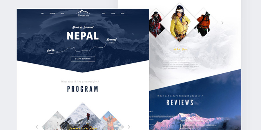 Booking Travel Website Template