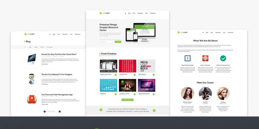 Simple Modern Clean Multipurpose Website PSD Templates