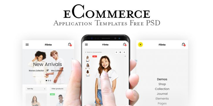 eCommerce Website App Templates PSD