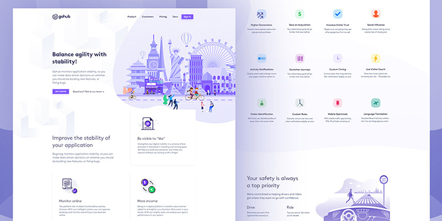 GoHub Landing Page Template