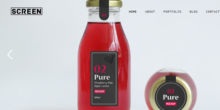 Free Screen  Responsive Portfolio WordPress Theme