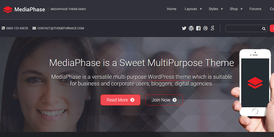 MediaPhase WordPress Theme
