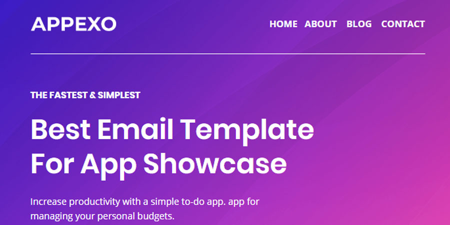 Appexo - App Responsive Email Template