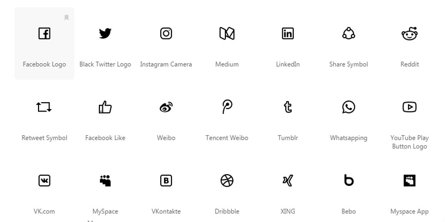 Social media Icon for Windows 10