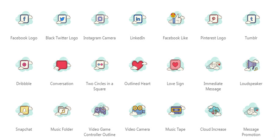 Social media Illustration