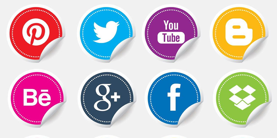 Social Media Icon Stickers