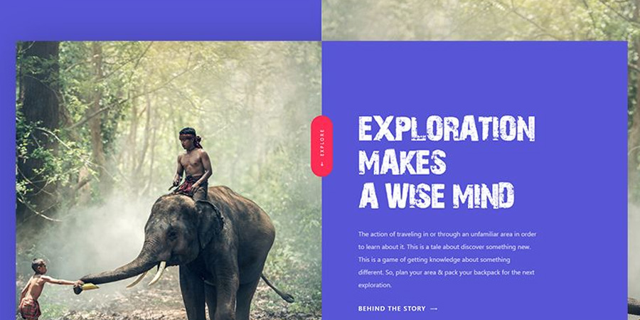 Exploration Landing Page