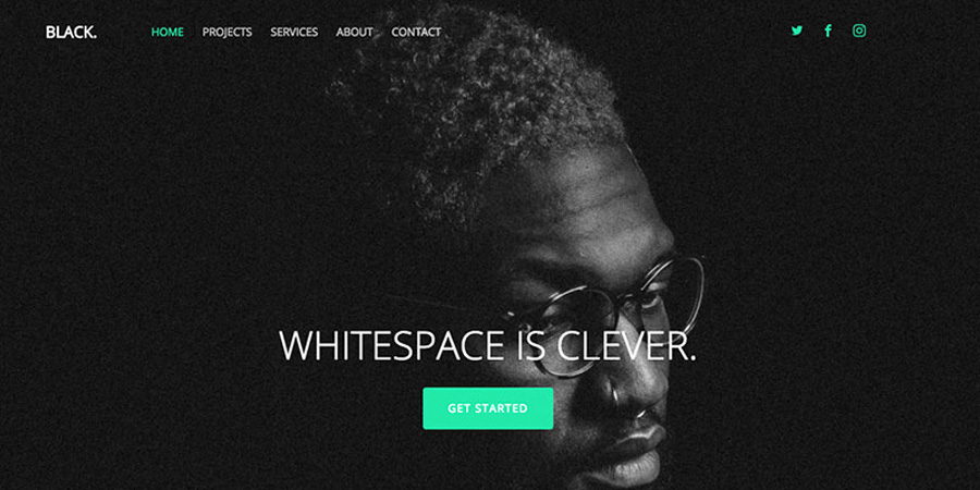 Black – Free HTML5 Personal Template