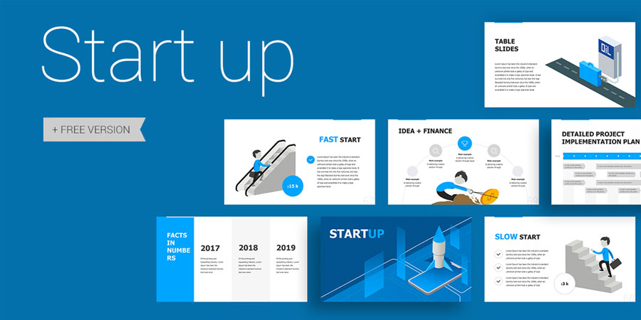 Start up Free Business PowerPoint Template