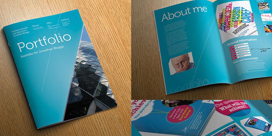 Free Eight Page InDesign Portfolio Template