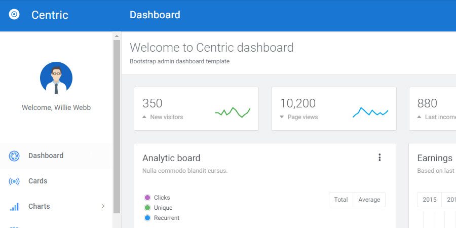 Centric - Bootstrap Admin Template