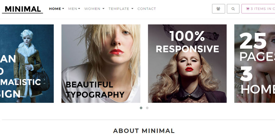 Minimal - Responsive E-Commerce Theme