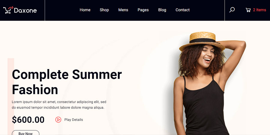 Daxone eCommerce HTML Template