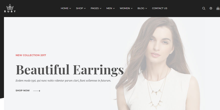 Ruby - Jewelry Store eCommerce Bootstrap 4 Template