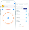 Illustration of a mobile device running an app built with the Zello SDK