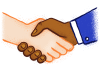 Illustration of a handshake