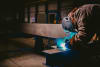 Welder at work