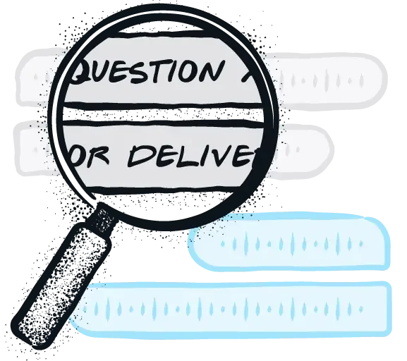 Illustration of transcribed text