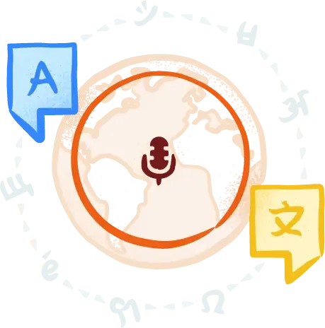 Illustration of an abstract representation of translations